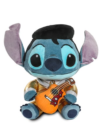 Kidrobot Lilo & Stitch HugMe Elvis Gold Suit Stitch 14-Inch Shake Action Plush