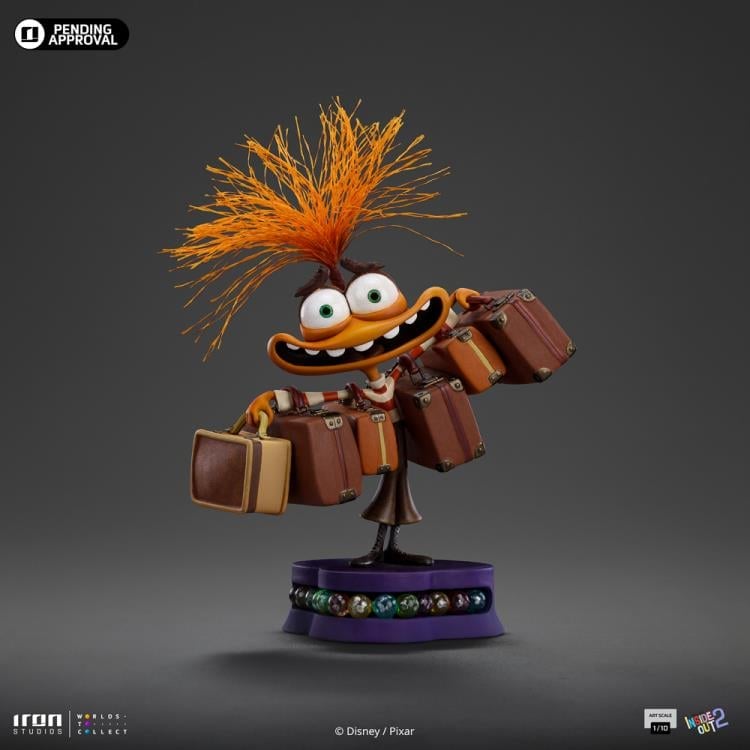 Iron Studios Pixar Inside Out 2 Anxiety 1/10 Art Scale Limited Edition Statue - View 4