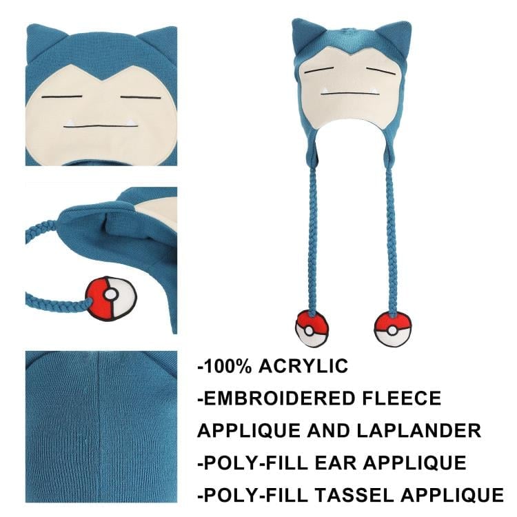 Bioworld Pokemon Snorlax Laplander Knit Cap in Acrylic - View 9