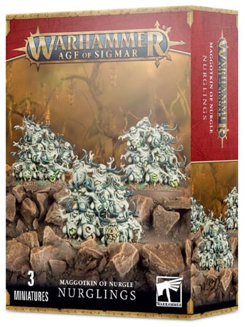 Games Workshop Warhammer Age of Sigmar Maggotkin of Nurgle Nurglings Citadel Miniatures Set