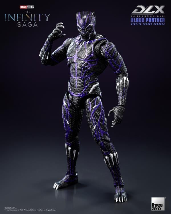 threezero Marvel Infinity Saga DLX Black Panther (Kinetic Energy Charged) 1/12 Scale 7-Inch Action Figure - View 3