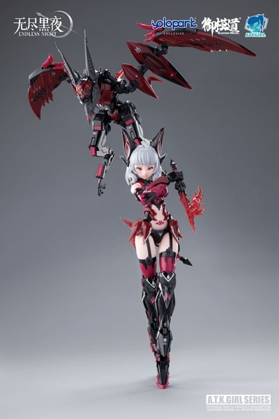 Eastern Model A.T.K. Girl Endless Night Vampire Camilla 1/12 Scale Model Kit, 6.69-Inch - View 14