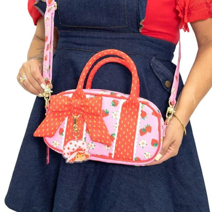 Whatever Strawberry Shortcake Dufflette Crossbody Bag, 5-Inch Cotton and Polyurethane - View 8