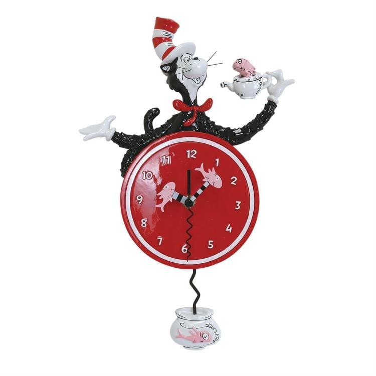Enesco Dr. Seuss The Cat in the Hat 9.06-Inch Resin Wall Clock - View 3