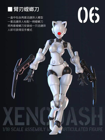 Sheik Mainland 3 Min Project Xenodash (Peach Ver.) 1/18 Scale Plastic Model Kit - View 9