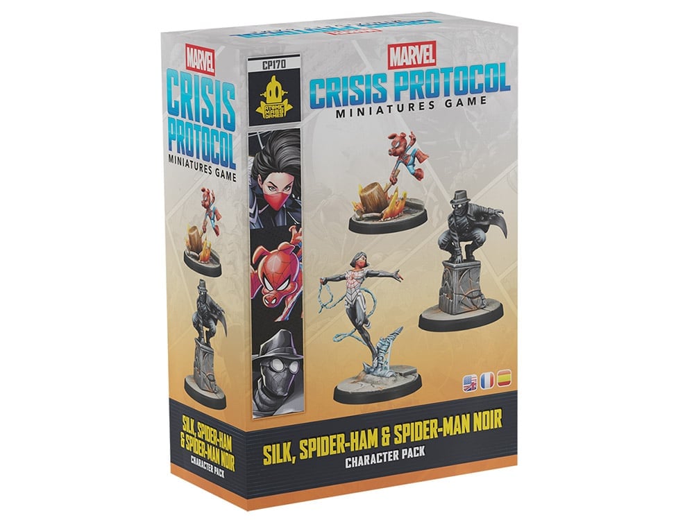 Atomic Mass Games Marvel: Crisis Protocol Silk, Spider-Ham & Spider-Man Noir Pack Miniatures - View 2