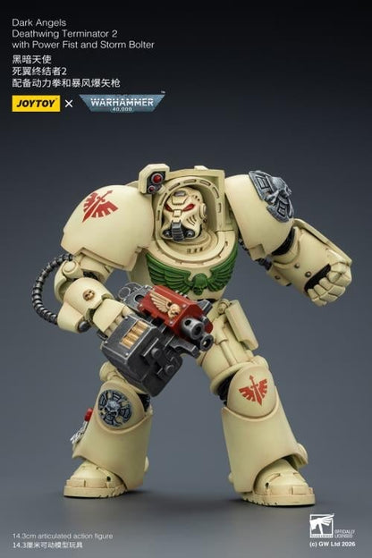 JoyToy Warhammer 40,000 Dark Angels Deathwing Terminator (Ver. 2) with Power Fist and Storm Bolter 1/18 Scale Action Figure - View 10