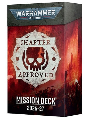 Games Workshop Warhammer 40,000 Chapter Approved (2026-2027) Mission Deck