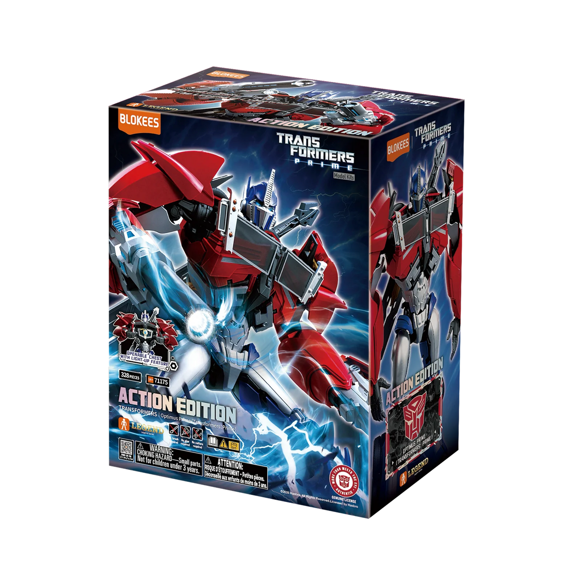 Blokees Transformers: Prime Action Edition 06 Optimus Prime 7.3-Inch ABS Model Kit - View 14