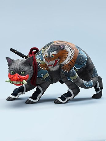 JxK.Studio Japanese Relief Tattoo Cat (A2) 1/4 Scale Resin Statue