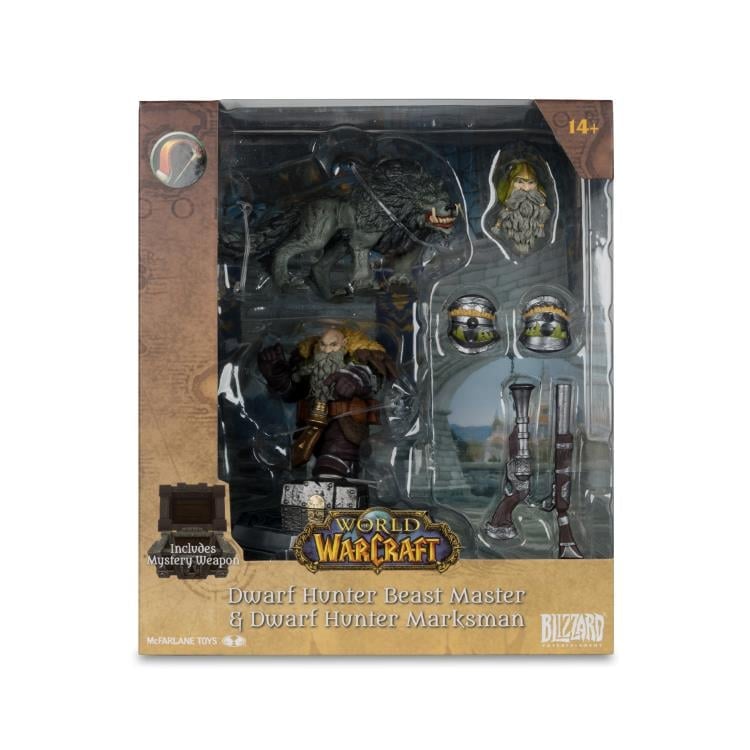 McFarlane Toys World of Warcraft Dwarf Hunter Beast Master and Marksman 1/12 Scale Figure - View 11