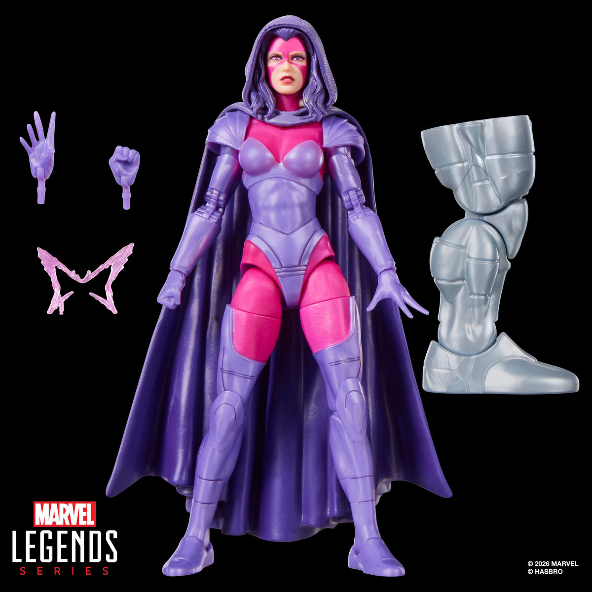 Hasbro Marvel Legends X-Men Psylocke Action Figure (Marvel's Box BAF) - View 9