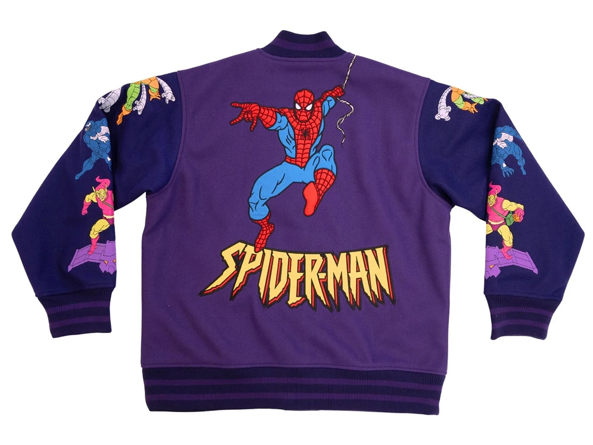Cakeworthy Marvel Comics Spider-Man '90s Varsity Jacket - View 9