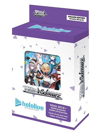 Bushiroad Weiss Schwarz Hololive Production 3rd Generation Trial Deck+ English Edition