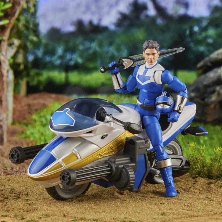 Hasbro Power Rangers Time Force Lightning Collection Deluxe Blue Ranger and Vector Cycle Set - View 11