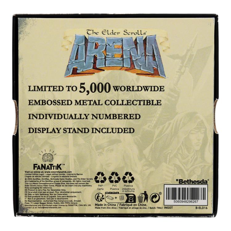 Fanattik Collectibles The Elder Scrolls Arena Floppy Disk Limited Edition Metal Replica - View 7