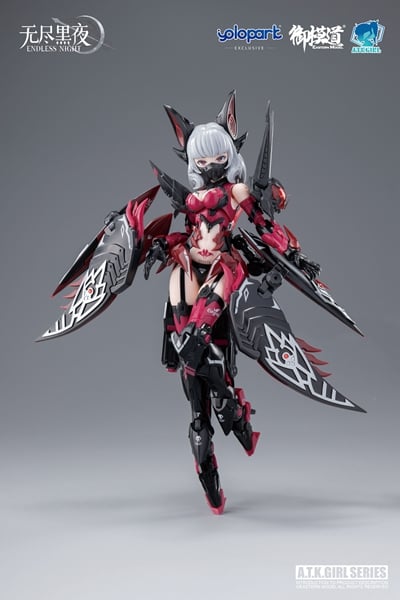 Eastern Model A.T.K. Girl Endless Night Vampire Camilla 1/12 Scale Model Kit, 6.69-Inch - View 8