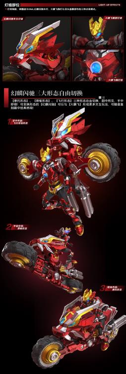 Yi Li Chuang Wan RevEvolution Super Beast Fire Armor Lin Fei and Phantom Lin Flash Model Kit - View 11