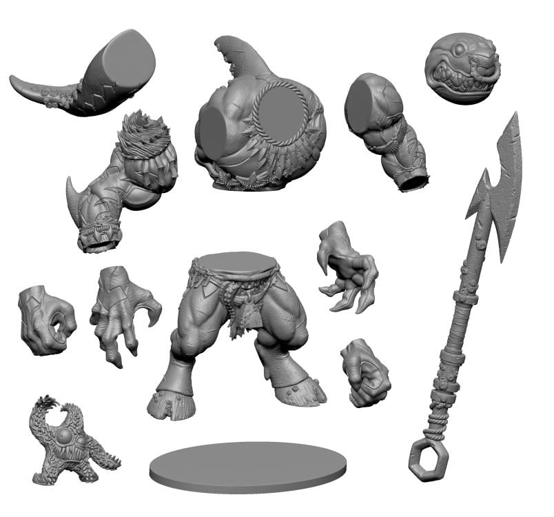 IgoStuff Monstors Bull-Tooth (Glow-In-The-Dark Ver.) Plastic Action Figure - View 12