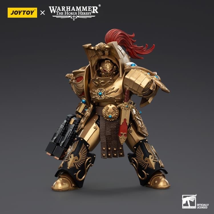 JoyToy Warhammer The Horus Heresy Legio Custodes Aquilon Terminator Squad Aquilon with Twin-Linked Adrathic Destructor 1/18 Scale Action Figure - View 7