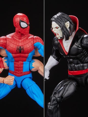 Hasbro Spider-Man Marvel Legends Spider-Man vs Morbius Exclusive Action Figure Two-Pack