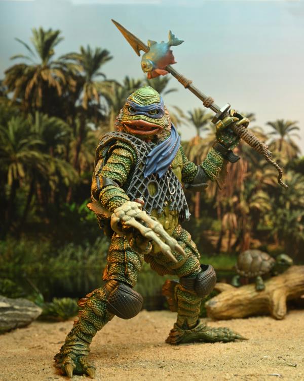 NECA Universal Monsters x Teenage Mutant Ninja Turtles Ultimate Leonardo as The Creature Figure - View 6