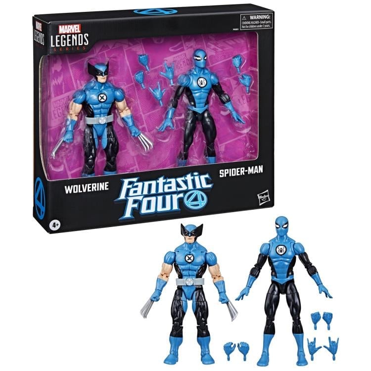 Hasbro Marvel Legends Fantastic Four Spider-Man & Wolverine (FF4 Deco) Action Figure Two-Pack - View 15