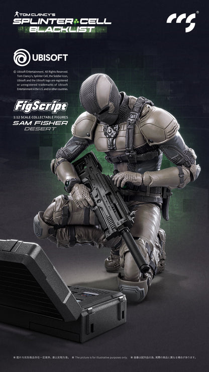 CCSTOYS Splinter Cell: Blacklist FigScript Sam Fisher Desert Ver. 1/12 Scale Action Figure - View 5