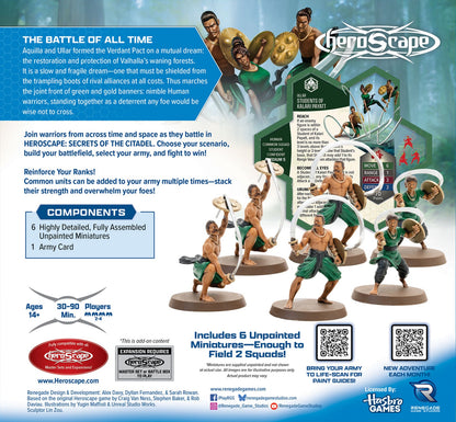 Renegade Game Studios Heroscape Secrets of the Citadel Students of Kalari Pyatt Common Army Expansion Unpainted - View 4