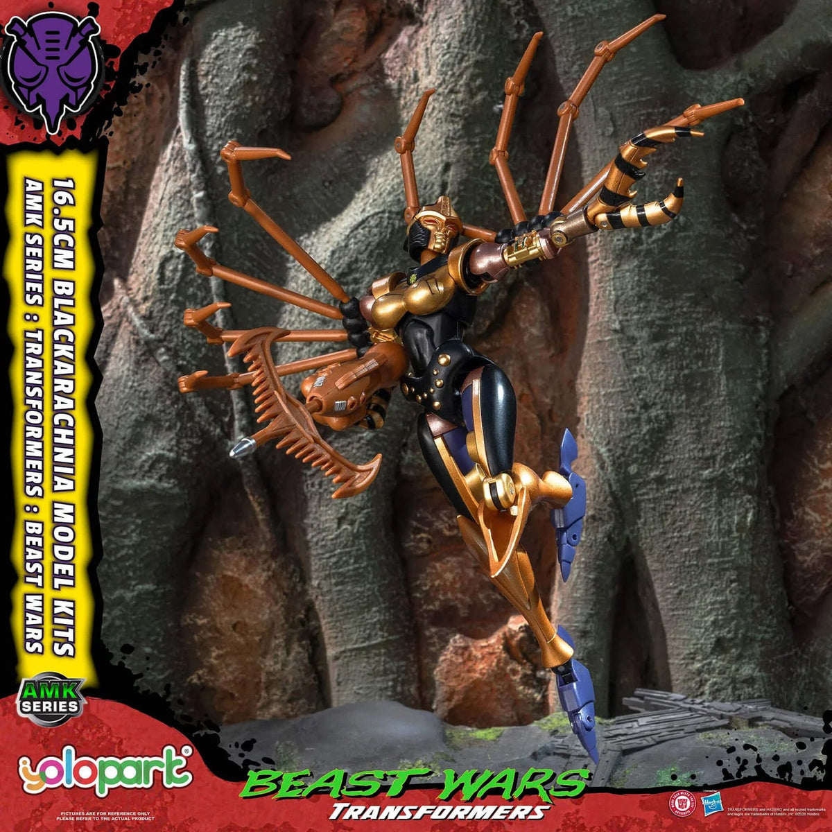 Yolopark Transformers: Beast Wars AMK Series Blackarachnia 6.5-Inch Model Kit - View 15