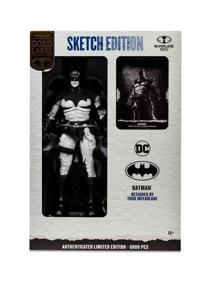 McFarlane Toys DC Multiverse Gold Label Batman Designed by Todd McFarlane (Sketch Edition) Exclusive Action Figure - View 13
