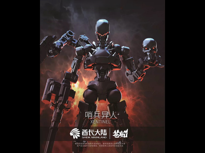 Sheik Mainland 3 Min Project Xentinel (Black Ver.) 1/18 Scale 4-Inch Plastic Model Kit - View 2