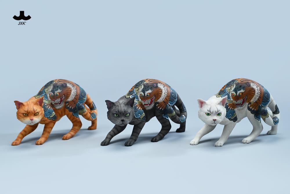 JxK.Studio Japanese Relief Tattoo Cat (A2) 1/4 Scale Resin Statue - View 8