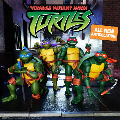 Super7 Teenage Mutant Ninja Turtles Ultimates! Michelangelo (2003 Animated Series) Action Figure - View 6