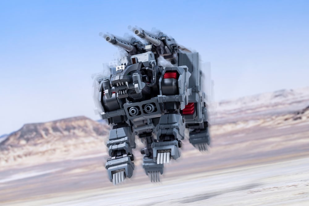 Kotobukiya Zoids Chaotic Century Highend Master Model Lightning Saix Irvine Special 2000 Recolor 1/72 Scale Model Kit - View 4