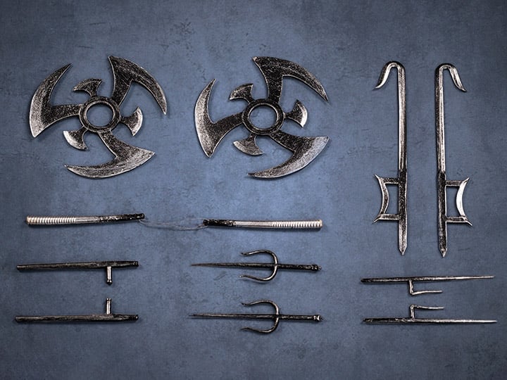 EdStar Studio Undead Ninja Army 1/12 Scale Die-Cast Metal Weapons Set - View 2