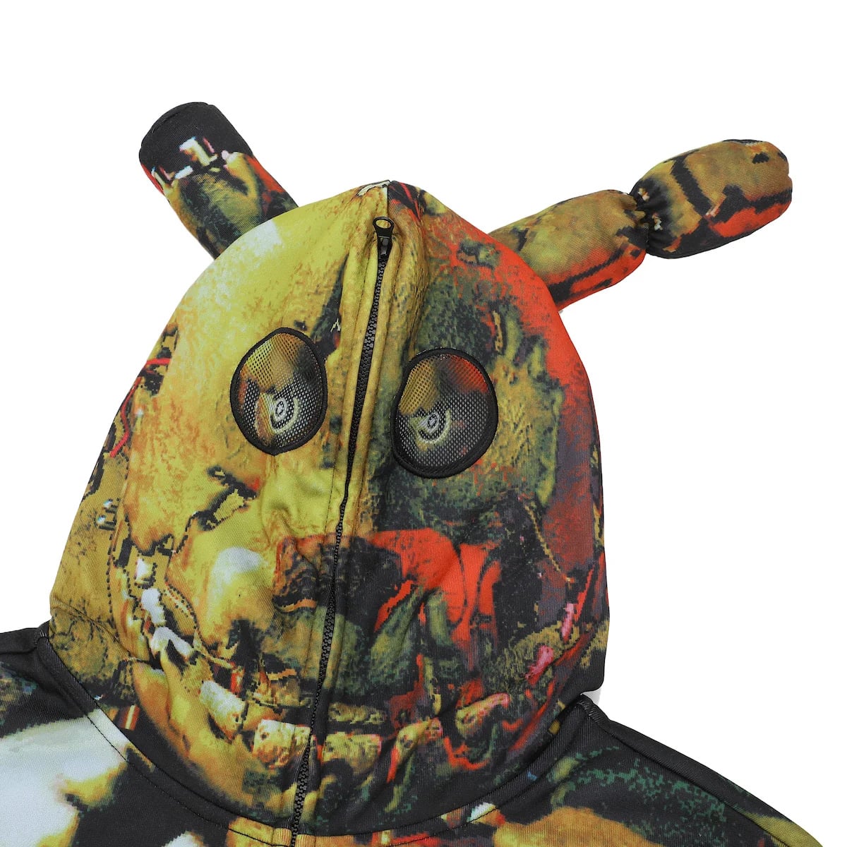 Bioworld Five Nights at Freddy's Springtrap Cosplay Zip-Up Mask Hoodie - View 7