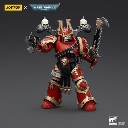 JoyToy Warhammer 40K World Eaters Khorne Berzerker (Ver. 2) 1/18 Scale Action Figure - View 5