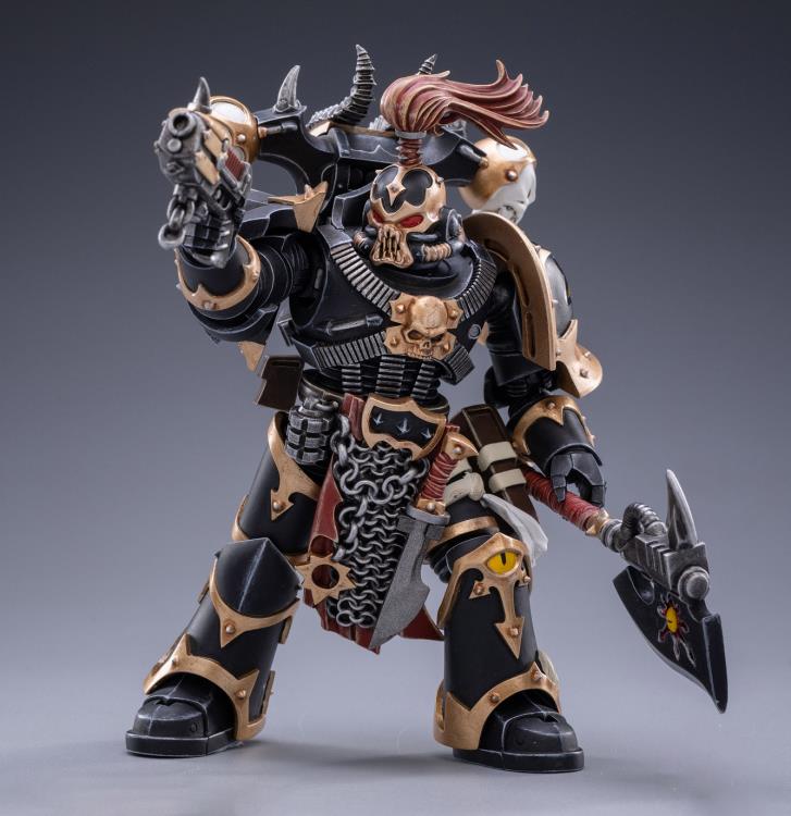 JoyToy Warhammer 40K Black Legion Brother Narghast 1/18 Scale Plastic Figure 5.5-Inch - View 4