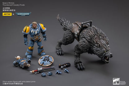 JoyToy Warhammer 40K Space Wolves Thunderwolf Cavalry Frode 1/18 Scale Figure - View 13