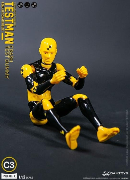 Damtoys Testman Pocket Elite Real-ActionAttribute Crash Test Dummy C3 1/12 Scale Action Figure - View 5