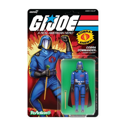 Super7 G.I. Joe ReAction+ Cobra Commander (Black Cape) Action Figure - View 4