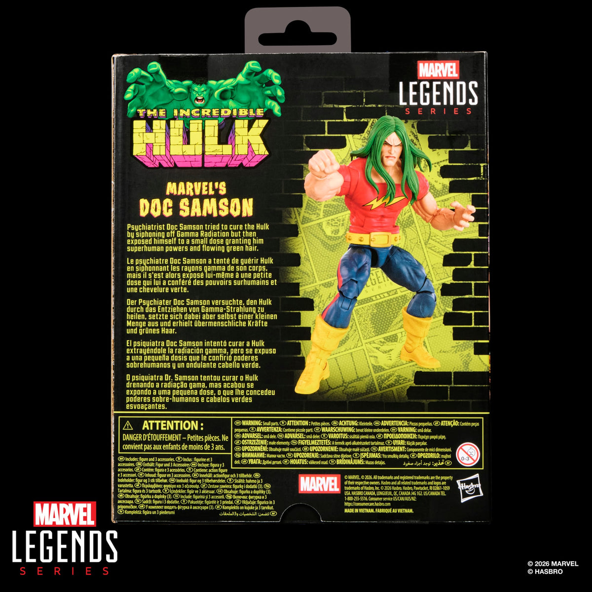 Hasbro The Incredible Hulk Marvel Legends Marvel's Doc Samson Action Figure - View 10