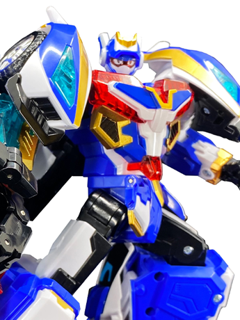 SAMG Metal Cardbot Blue Cop S Collectible Plastic Action Figure