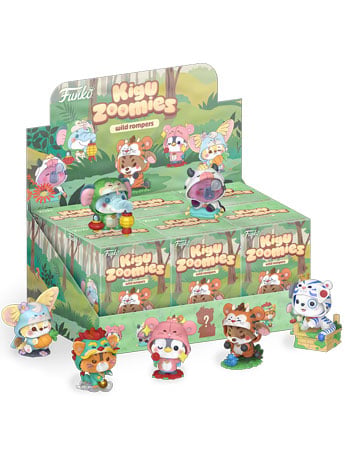 Funko Kiguzoomies Wild Rompers Premium Blind Box Display of 6 Random Figures (4-Inch)