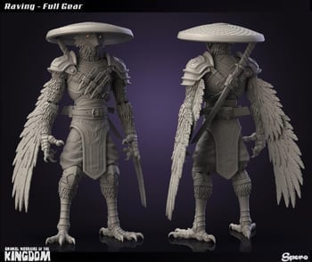 Spero Studios Animal Warriors of The Kingdom Primal Collection Series 2 Raving Figure - View 6