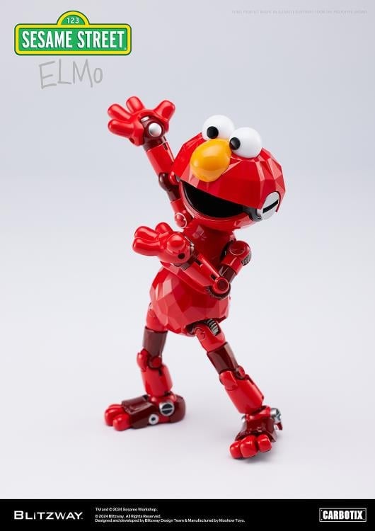Blitzway Sesame Street Carbotix Elmo Action Figure, 6.7-Inch ABS and Die-Cast - View 18
