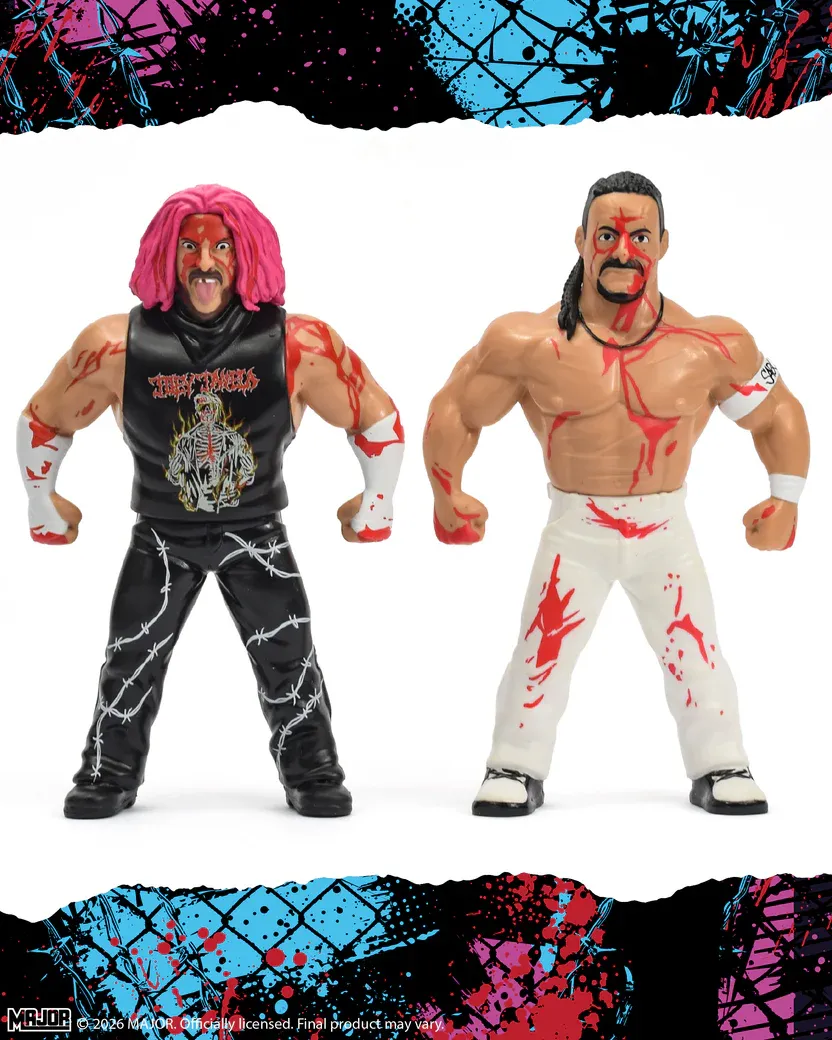 Major Bendies Sabu & Joey Janela 8-Inch Rubber Figure Two-Pack - View 3