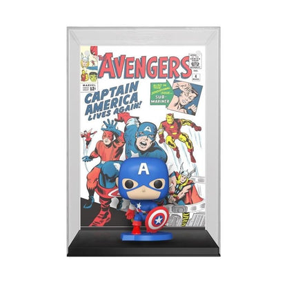 Funko Pop! Comic Covers Marvel Captain America Avengers #4 Vinyl Figure - View 3