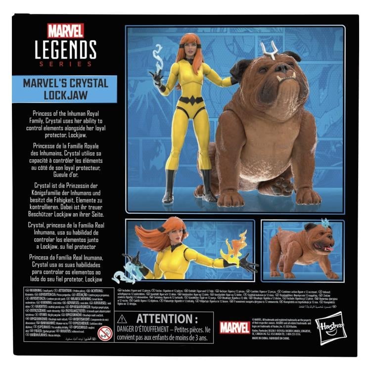 Hasbro Marvel Legends Inhumans Lockjaw and Marvel's Crystal Action Figure Two-Pack - View 13